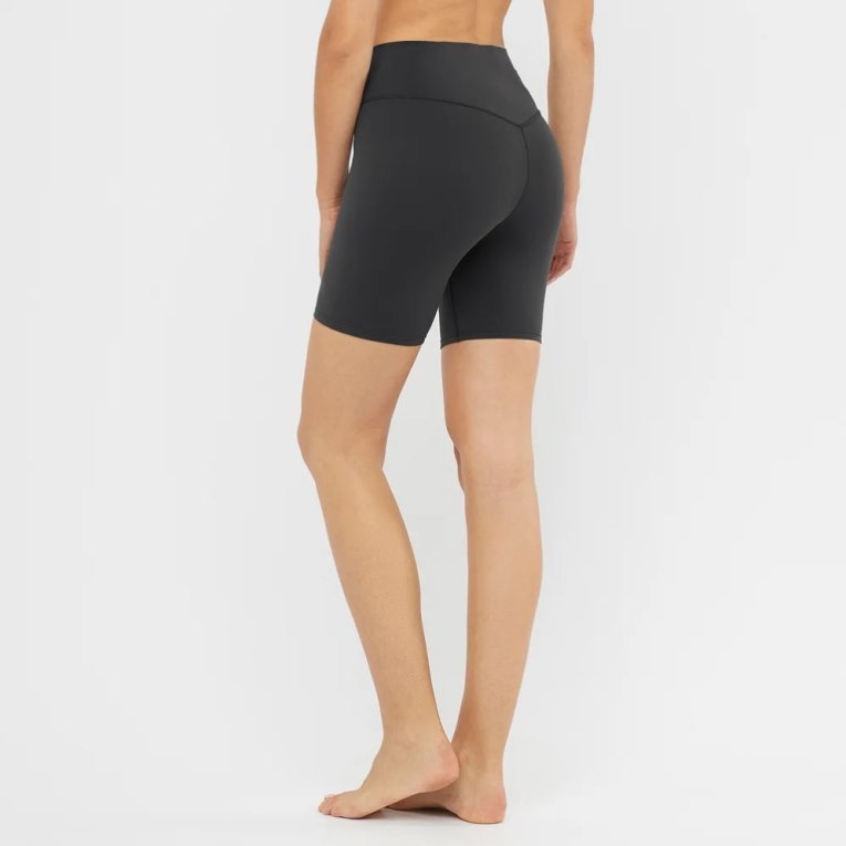 Black Salomon Cross Multi 7'' Short Women's Running Tights | PH 87523X